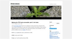 Desktop Screenshot of anterotesis.com